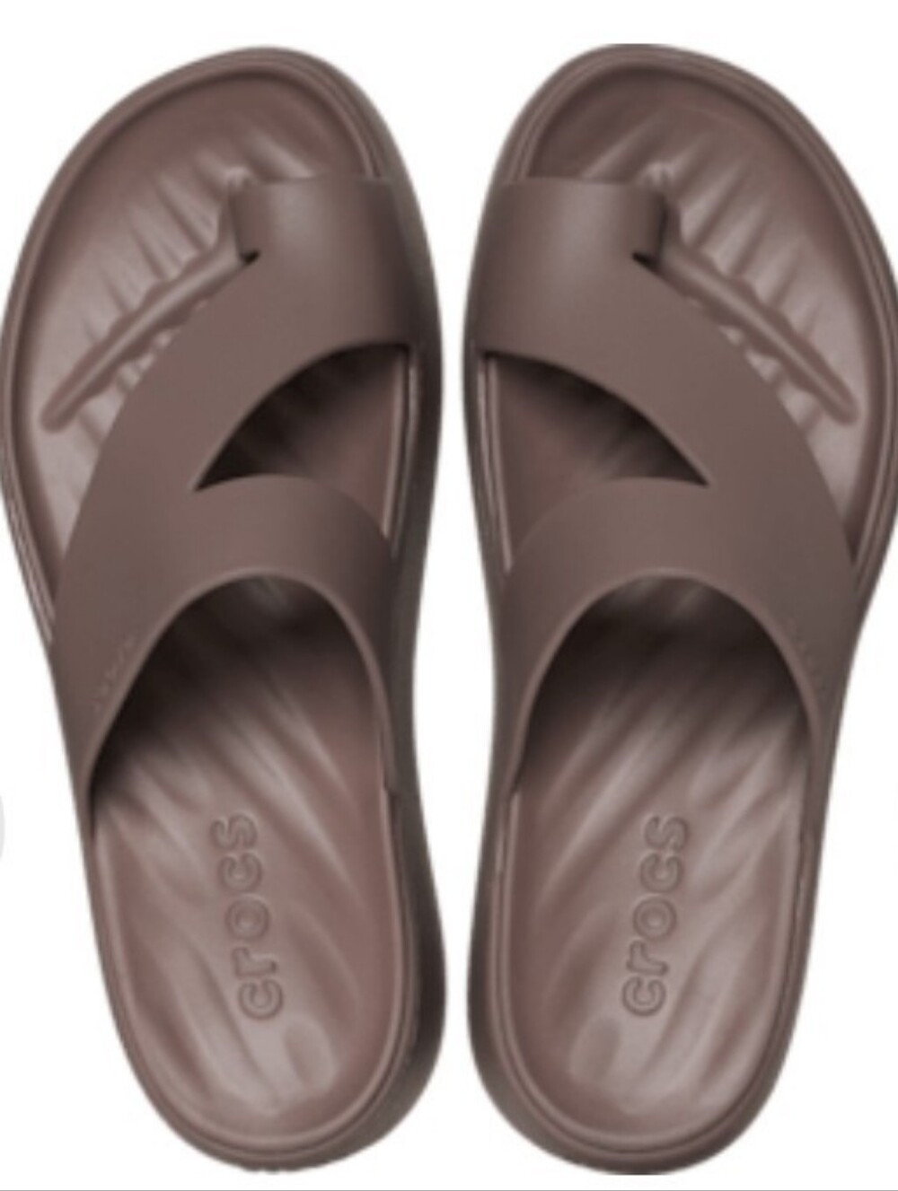 CROCS Women's Brown Slide Sandals